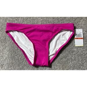 Michael Kors Bikini Bottom Womens XS Classic Nylon Stretch Lined Swim Pink